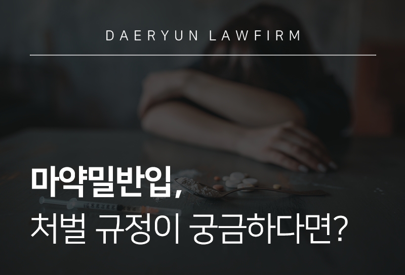 마약밀반입, 처벌 규정이 궁금하다면? 